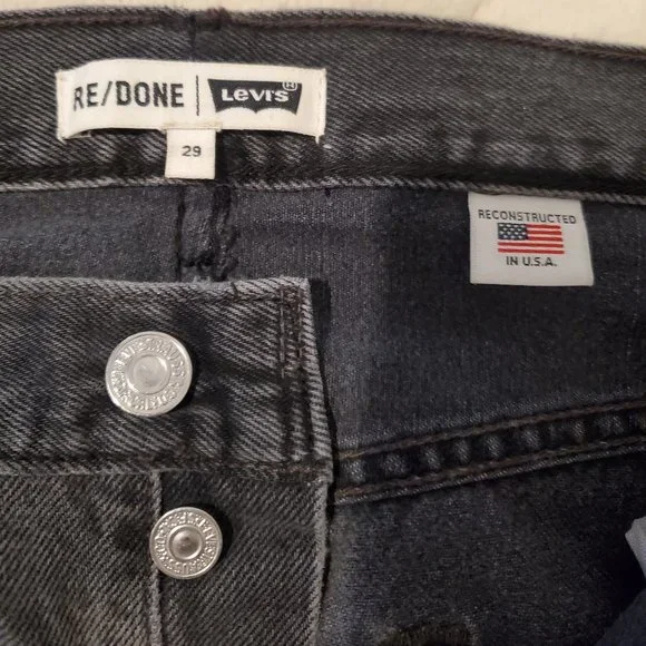 *Rare* Re/Done Levi's Black Denim Jeans
